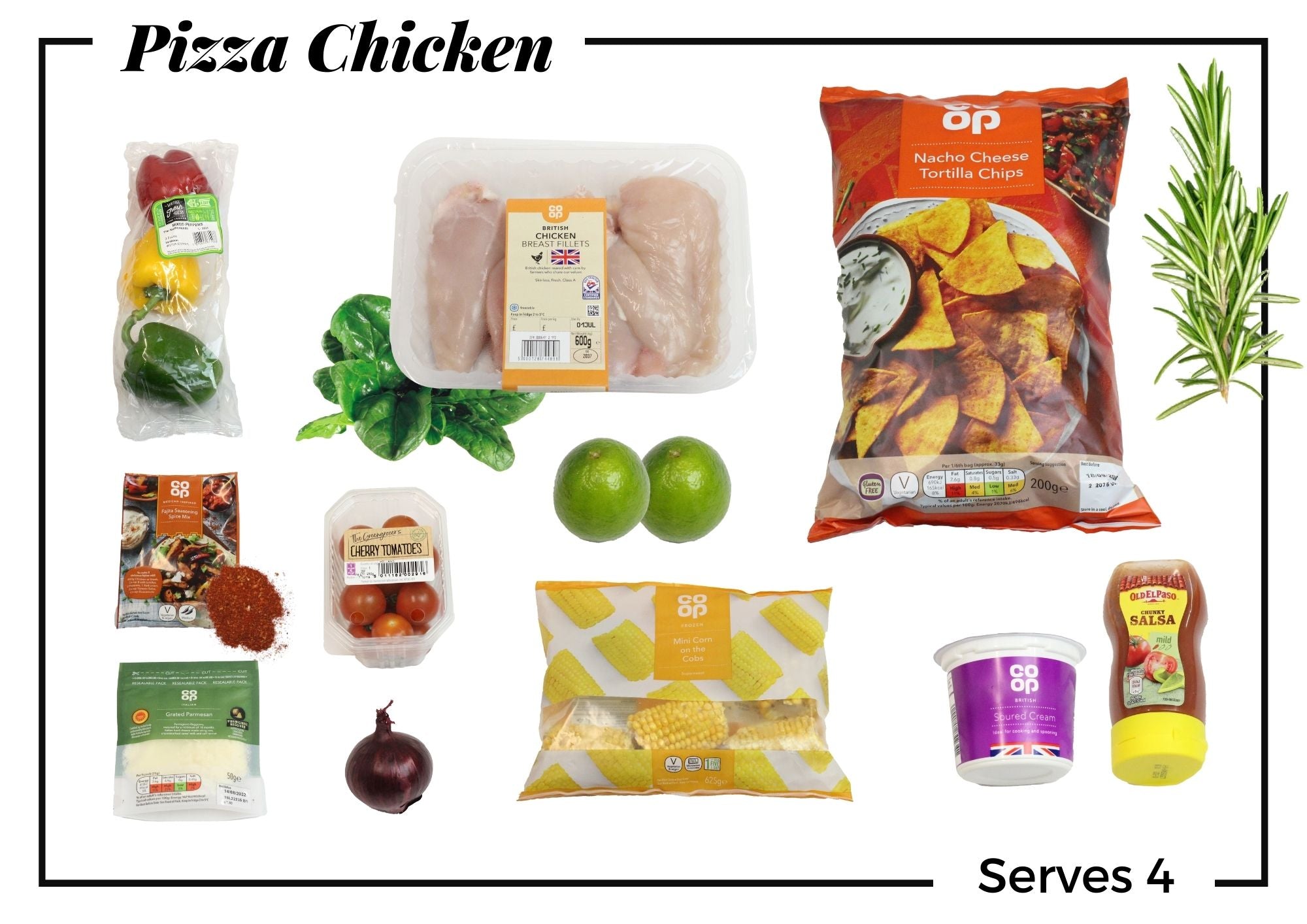 Pizza Chicken Meal Kit serves 4 BEL22